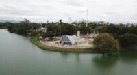 Igreja de São Francisco de Assis às margens da Lagoa da Pampulha, em Belo Horizonte