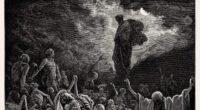 Gravura de Gustave Doré (1866) da visão de Ezequiel no vale de ossos secos, com o profeta diante dos ossos que voltam à vida